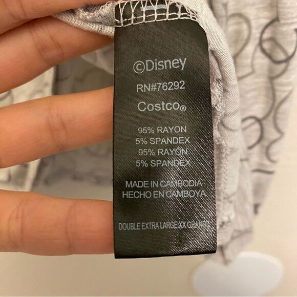 Disney Woman’s Short Sleeve Pajama Sleepwear stretch t-shirt top plus size XXL - Picture 7 of 8